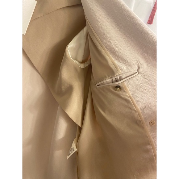 RARE! NEW! Aritzia Wilfred Cherrelle Bone White Double Breasted Blazer - Picture 10 of 12